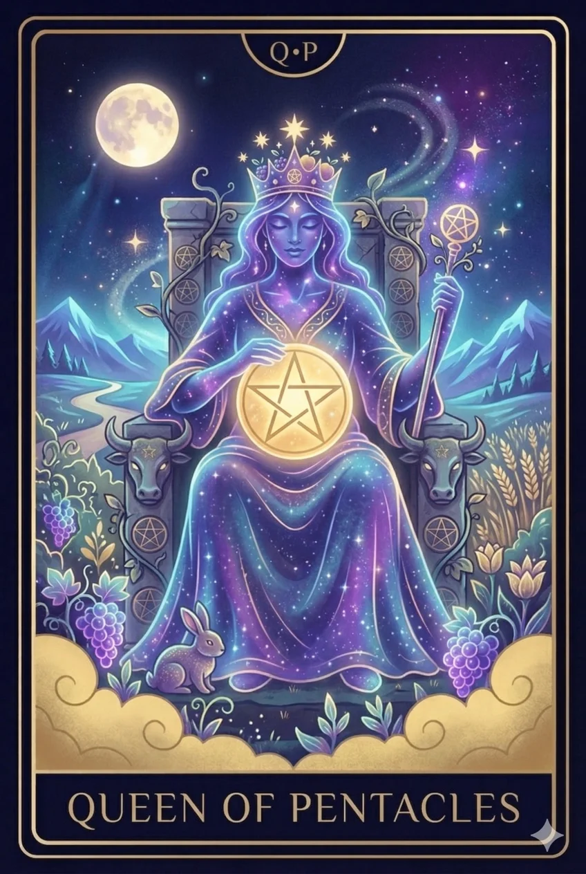 Reina de Oros (Queen of Pentacles)