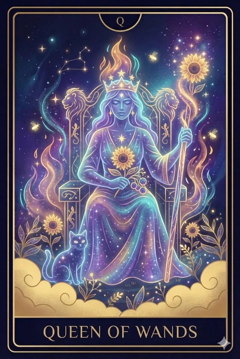 Reina de Bastos (Queen of Wands)